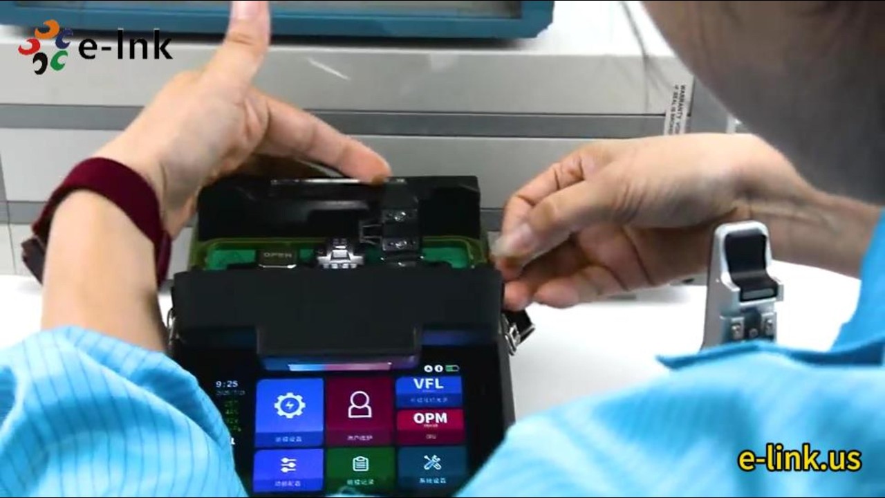 K6 Fiber Fusion Splicer with OPM & VFL | 6-Second Splicing | 6-Motor Core Alignment |7800mAh Battery