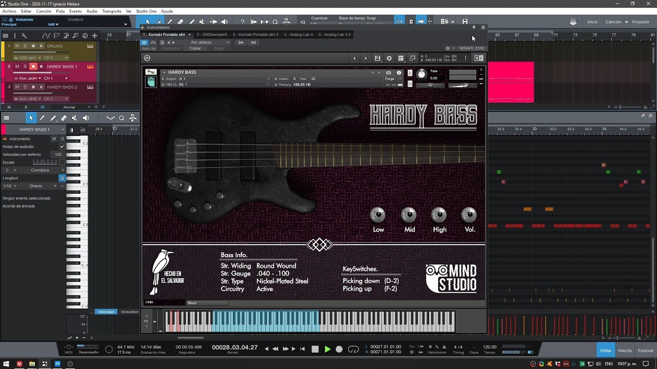 HARDY BASS - FREE Kontakt Library