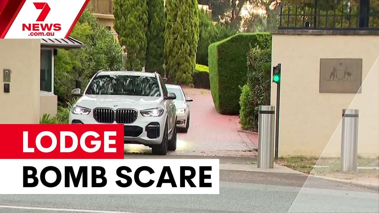 Prime Minister evacuated from Lodge after bomb threat | 7NEWS