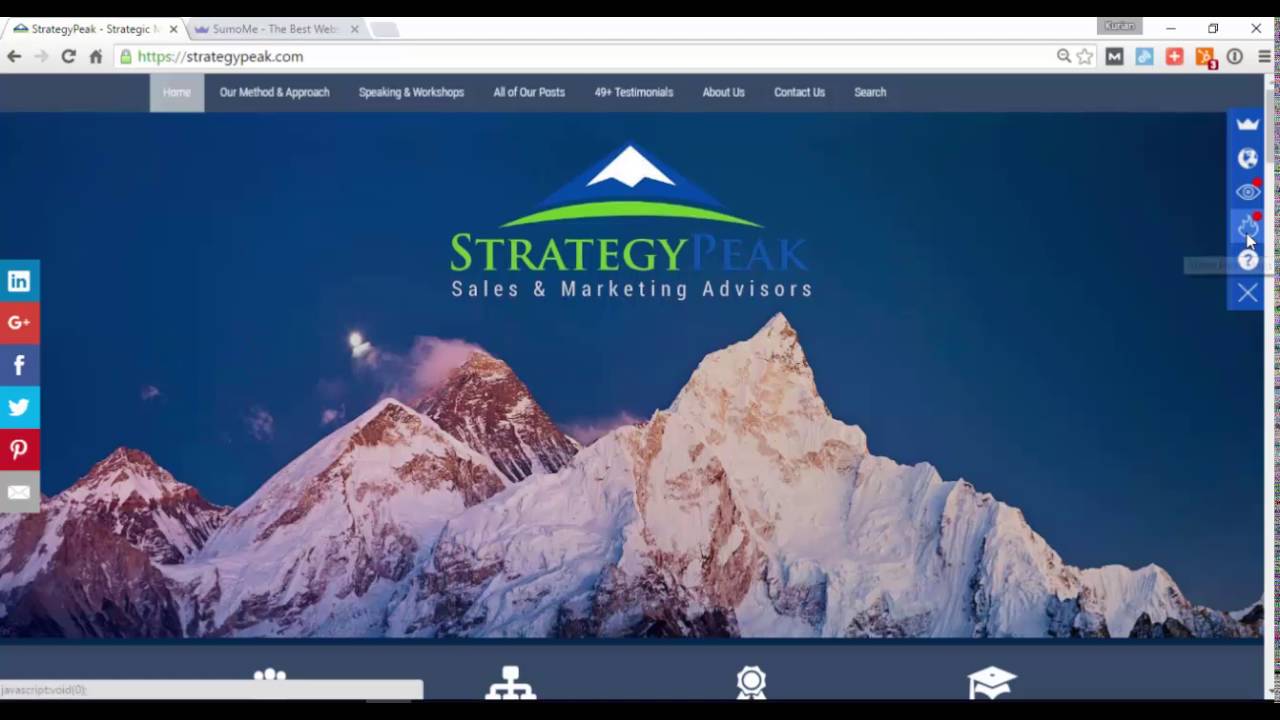 Have you tried SumoMe? Website marketing tools.