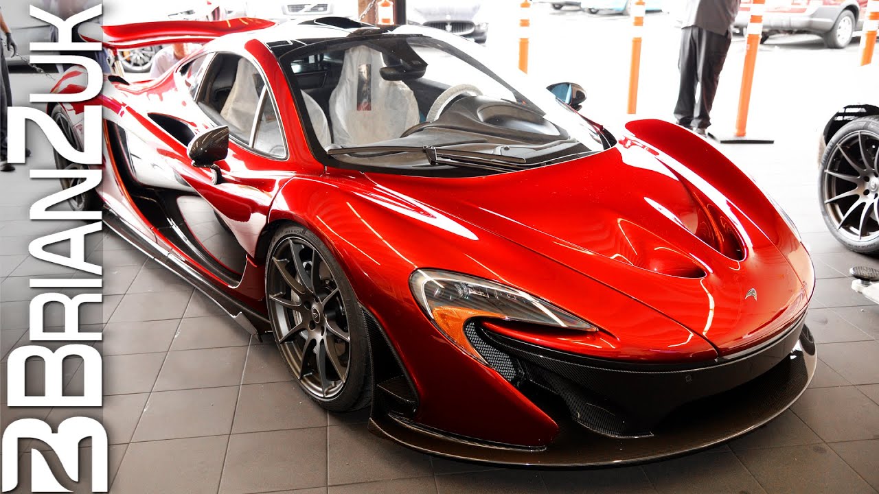 Red McLaren P1 Delivery