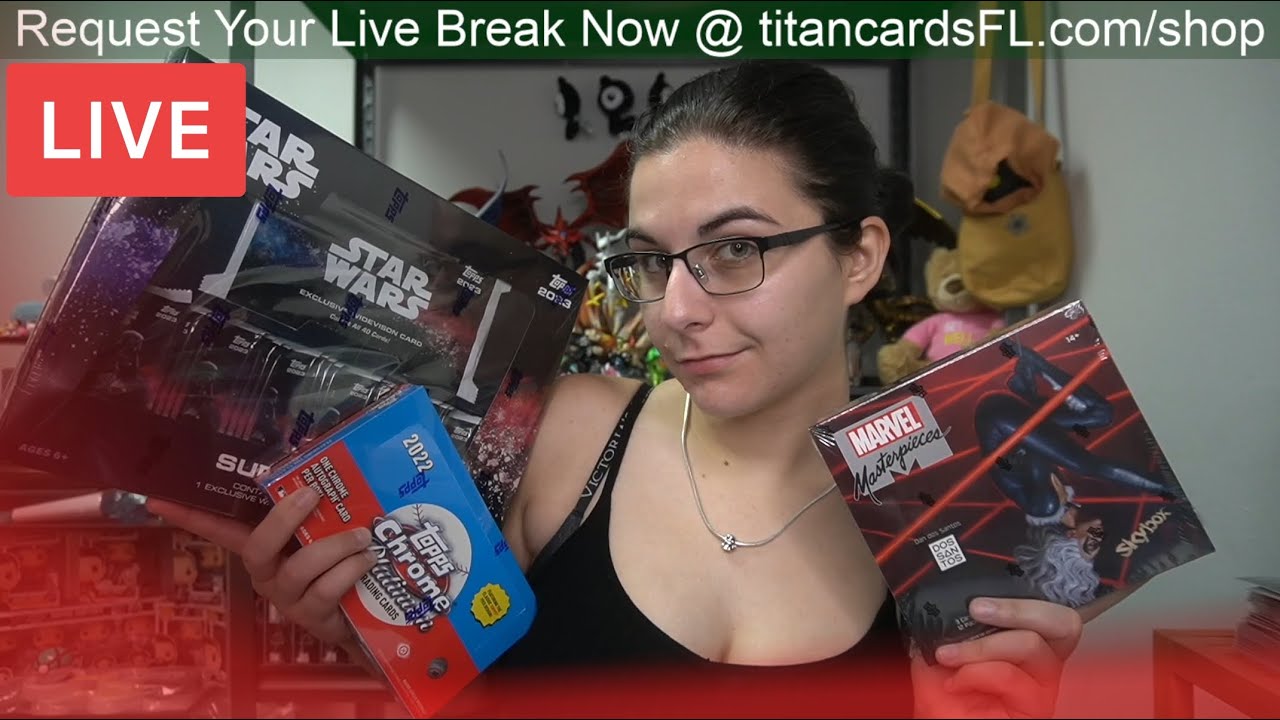 (Reschedule) PERSONAL BREAKS: 2022 Marvel Masterpieces, 2023 Star Wars, & More!