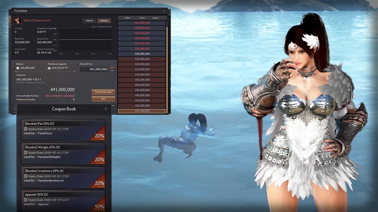 Black Desert - MMO Game Where the Game Asks for Money While You Get Soft-Locked in the Ocean #5