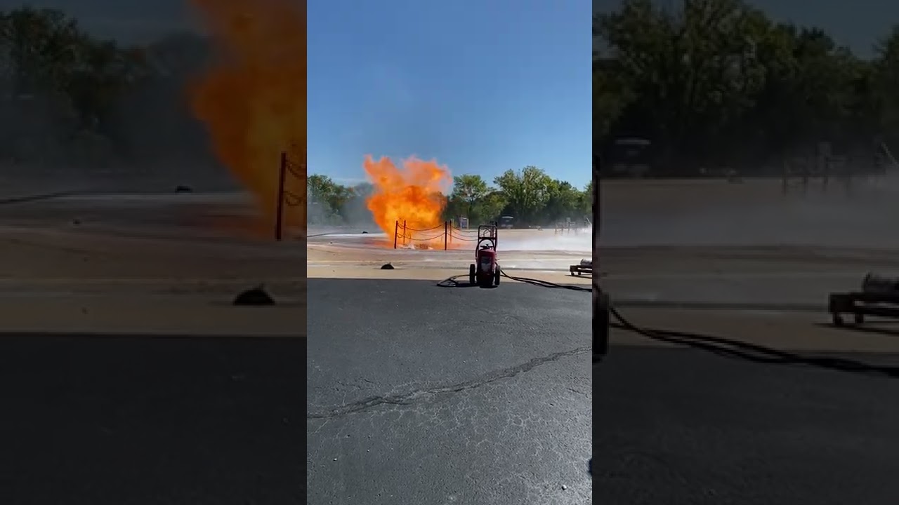 The effect of water applied to an LNG fire
