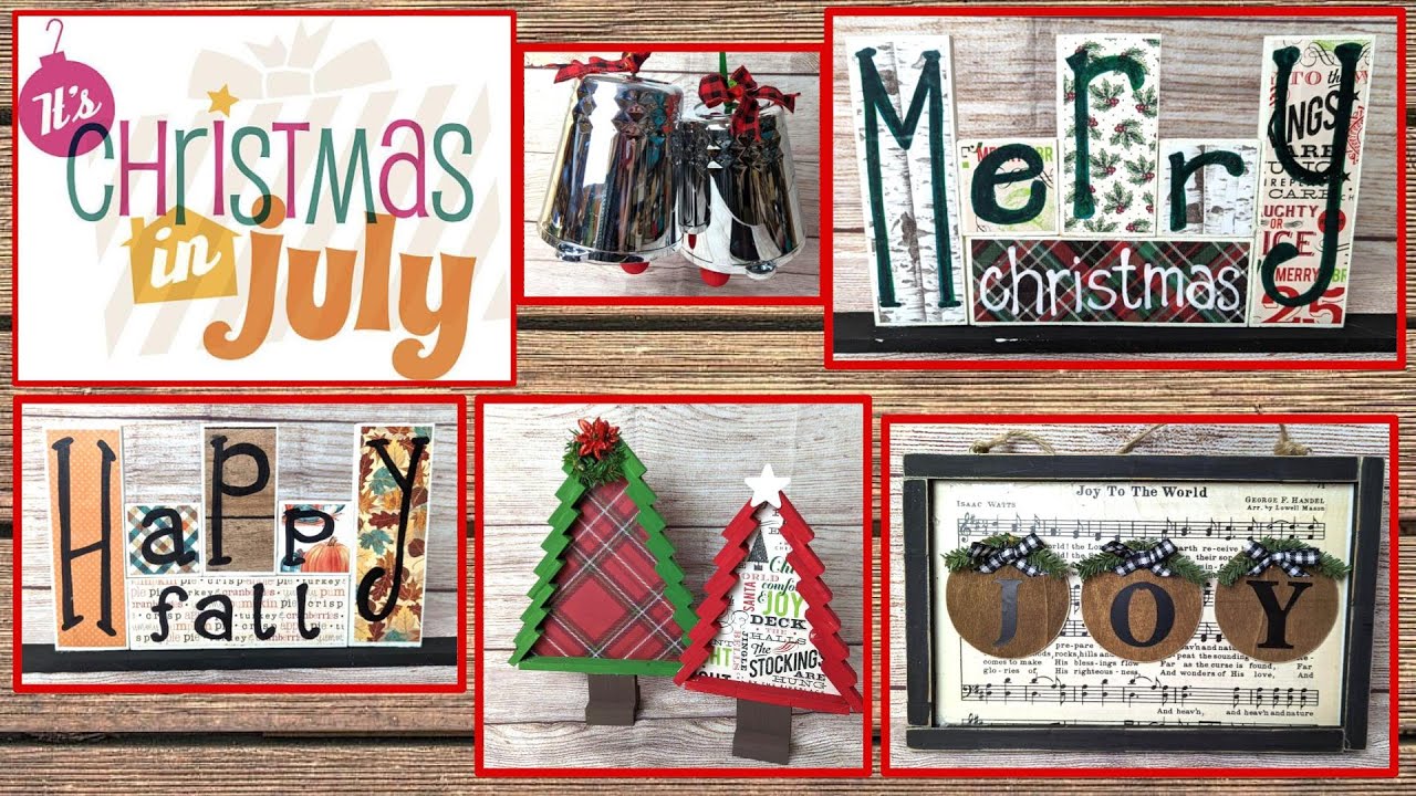 CHRISTMAS BUDGET HOME DECOR DIY | CHRISTMAS IN JULY 2022 | DOLLAR TREE DIY | WALMART DIY