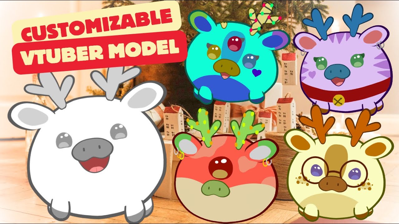 How to customize Snowball the Reindeer (Vtuber Model VTS Tutorial)
