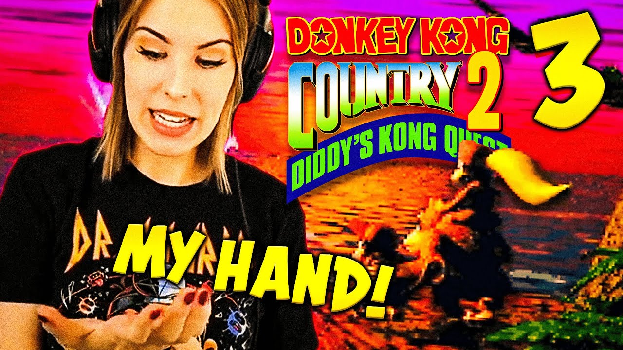 This game hurt my hand! - Donkey Kong Country 2 FIRST time - part 3 longplay