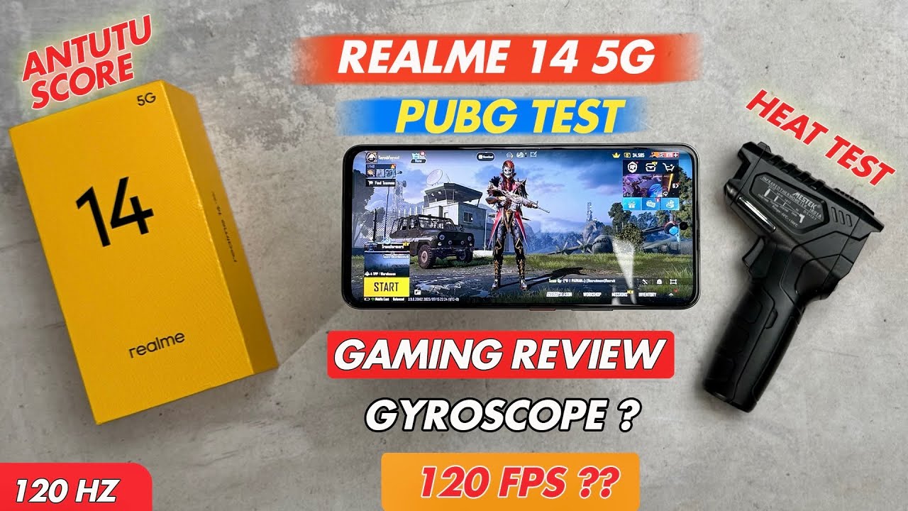 Realme 14 5G Pubg Test | Gaming review | 120 FPS ka ASLI SACH | Heat Test | Antutu Score | Price ?