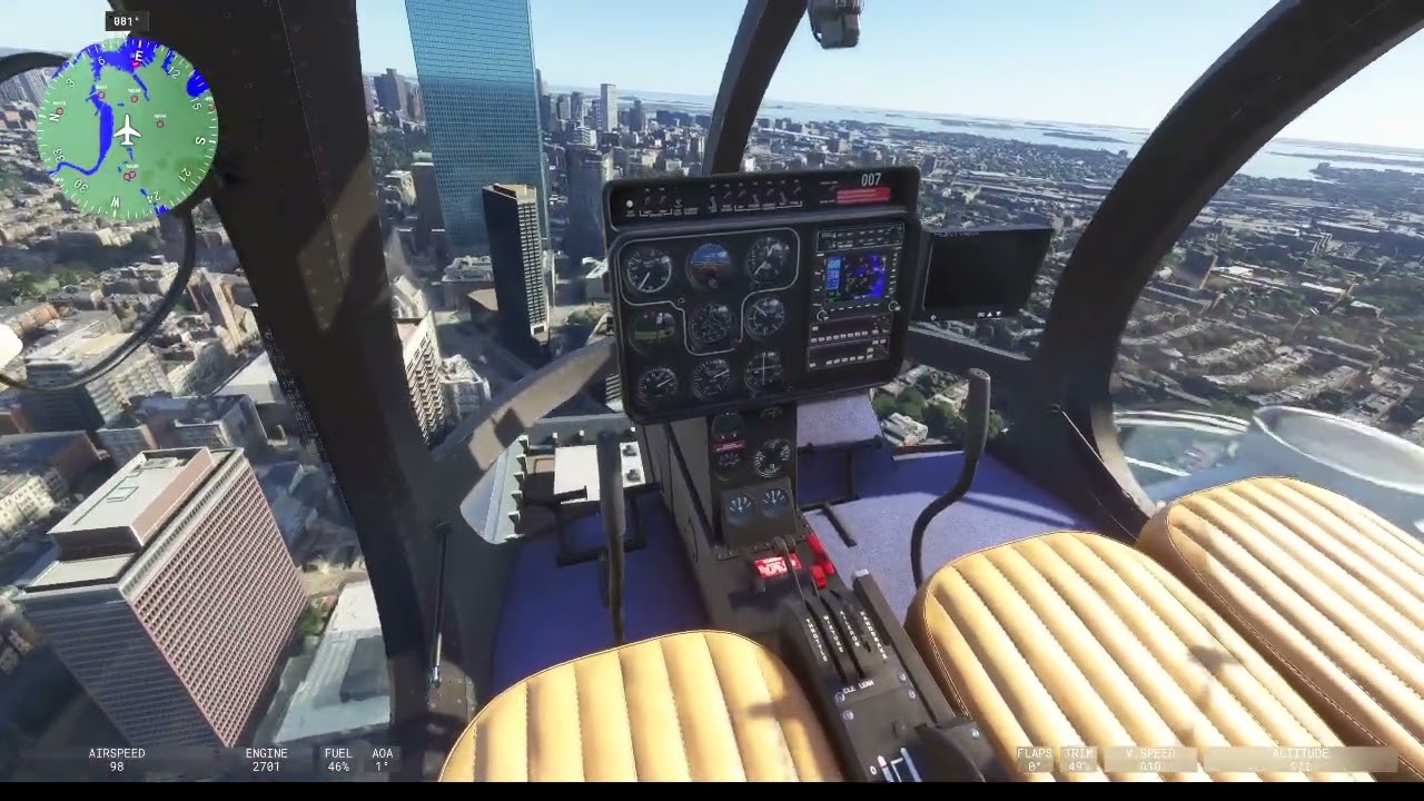 MSFS 2024 Flying over Boston on Optica.