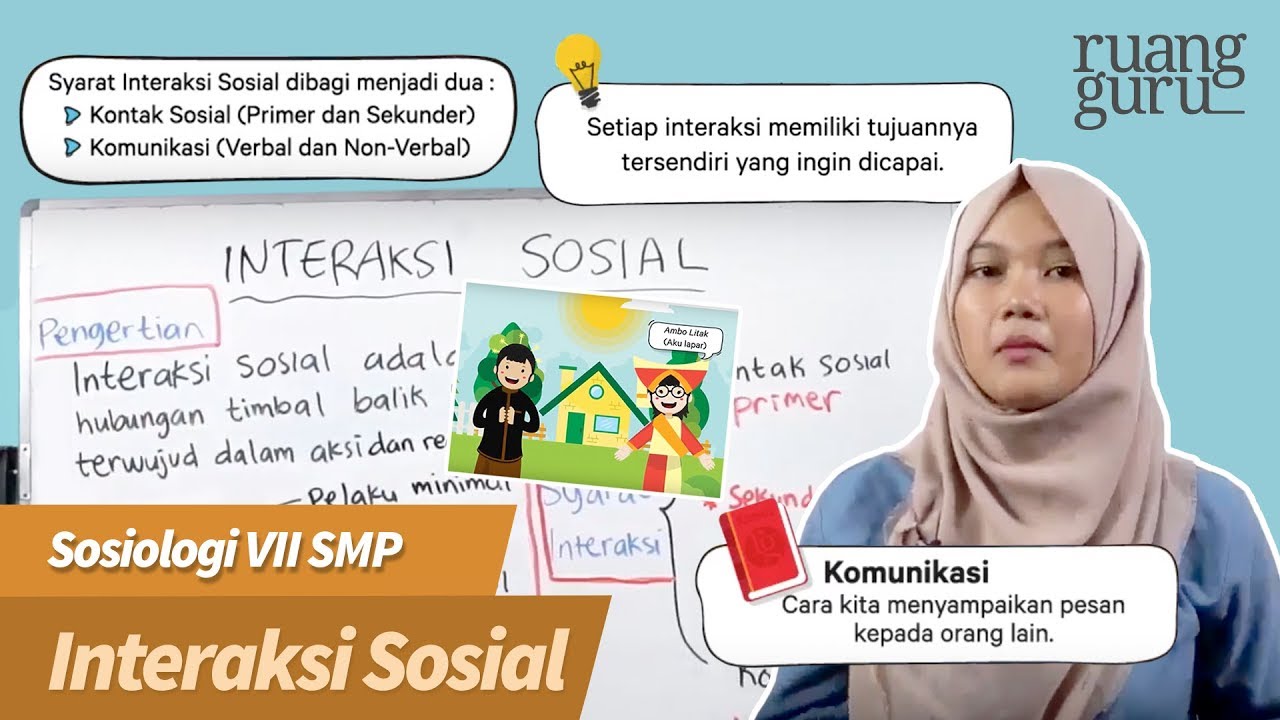 ruangbelajar - Sosiologi VII SMP - Interaksi Sosial | bimbel online