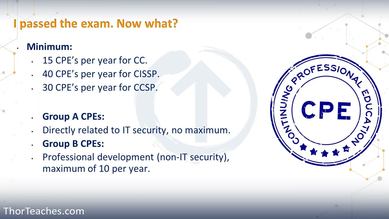 CISSP | I passed the CISSP exam. Now what?