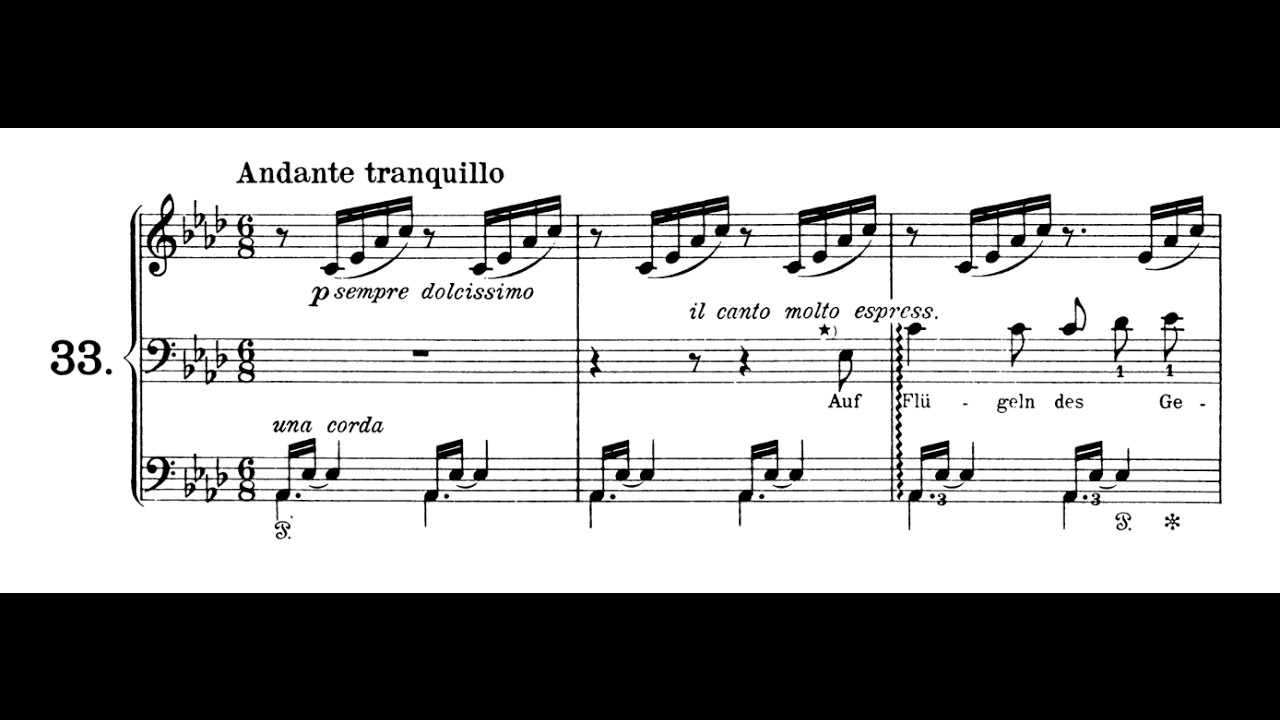 Mendelssohn-Liszt - Auf Fl&uuml;geln des Gesanges (On Wings of Song), Op.34, No.2, Julius Katchen Piano