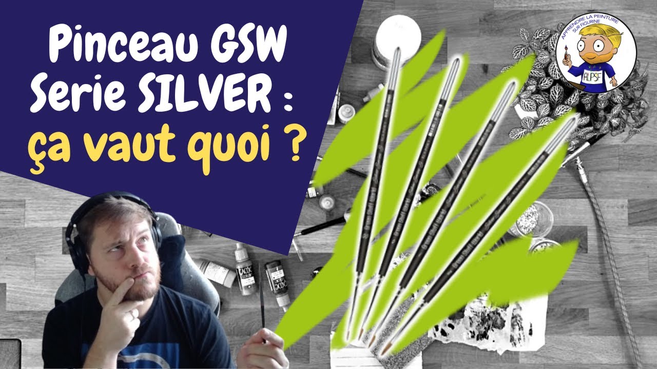 Que valent les pinceaux Serie Silver Green Stuff World - apprendre la peinture sur figurine