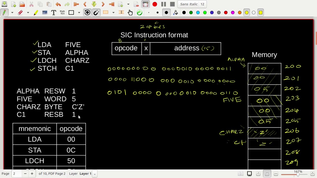 SIC Assembly Language Program - part 2
