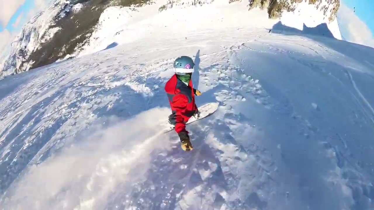 Snowboarding Mammoth Mountain Blue Bird Pow Day
