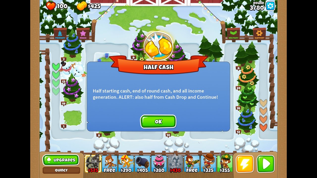 [Bloons TD 6+] One Two Tree - Half Cash (No Monkey Knowledge, Primary Only) #btd6 #bloonstd6