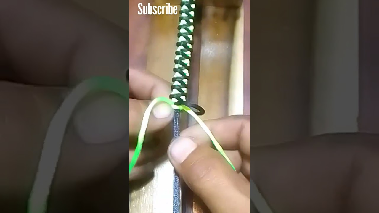 Polyester rope bracelet