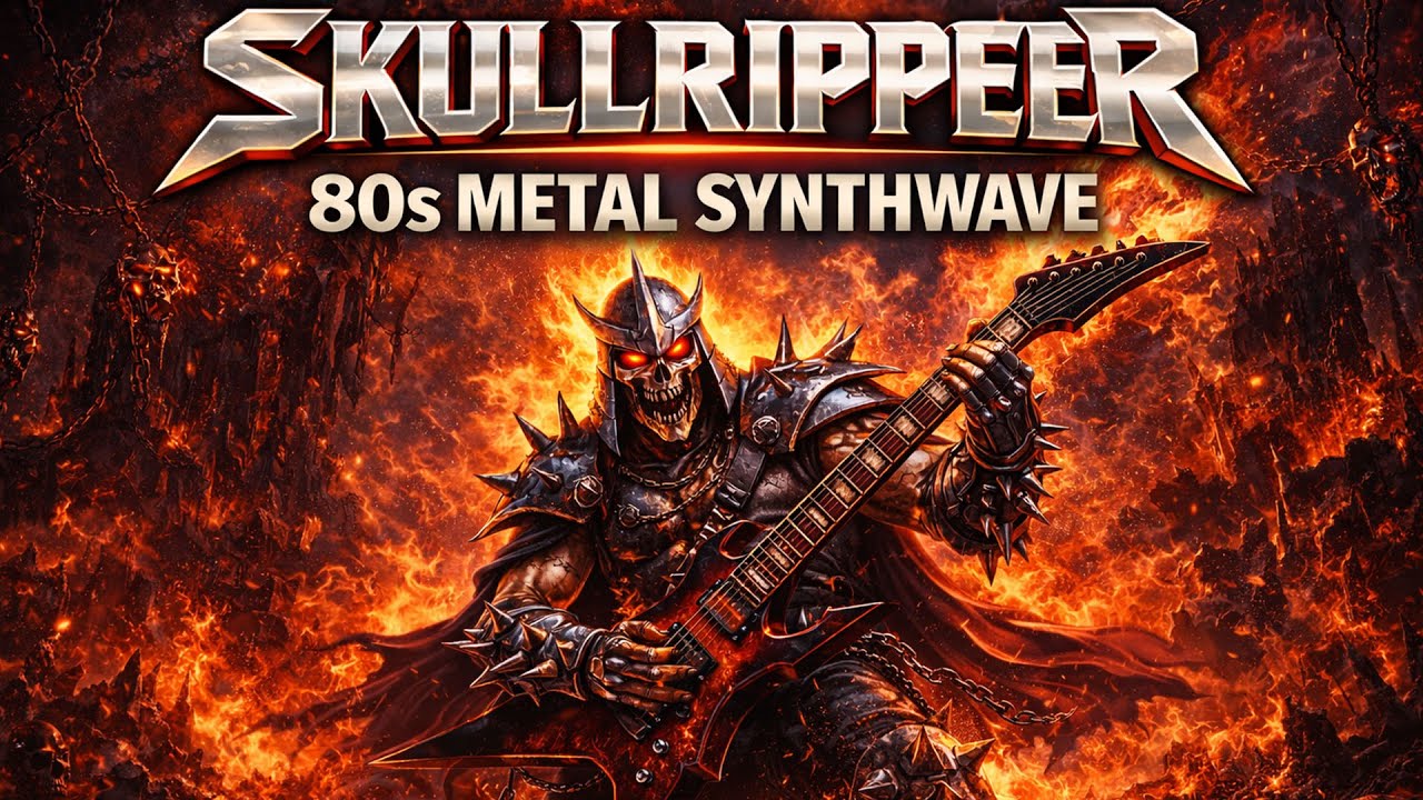 Epic Power Synthwave for Gaming & Workouts | SKULLRIPPER | Metal Synthwave