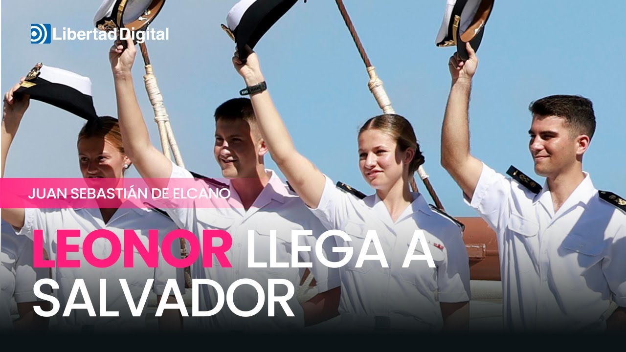 La princesa Leonor llega a Brasil en su viaje de instrucción a bordo del Juan Sebastián de Elcano