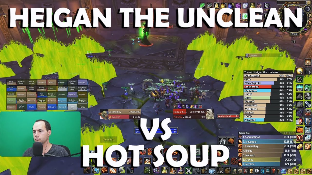 Heigan the Unclean Vs [HOT SOUP] | WoW Classic Naxxramas Boss Fight