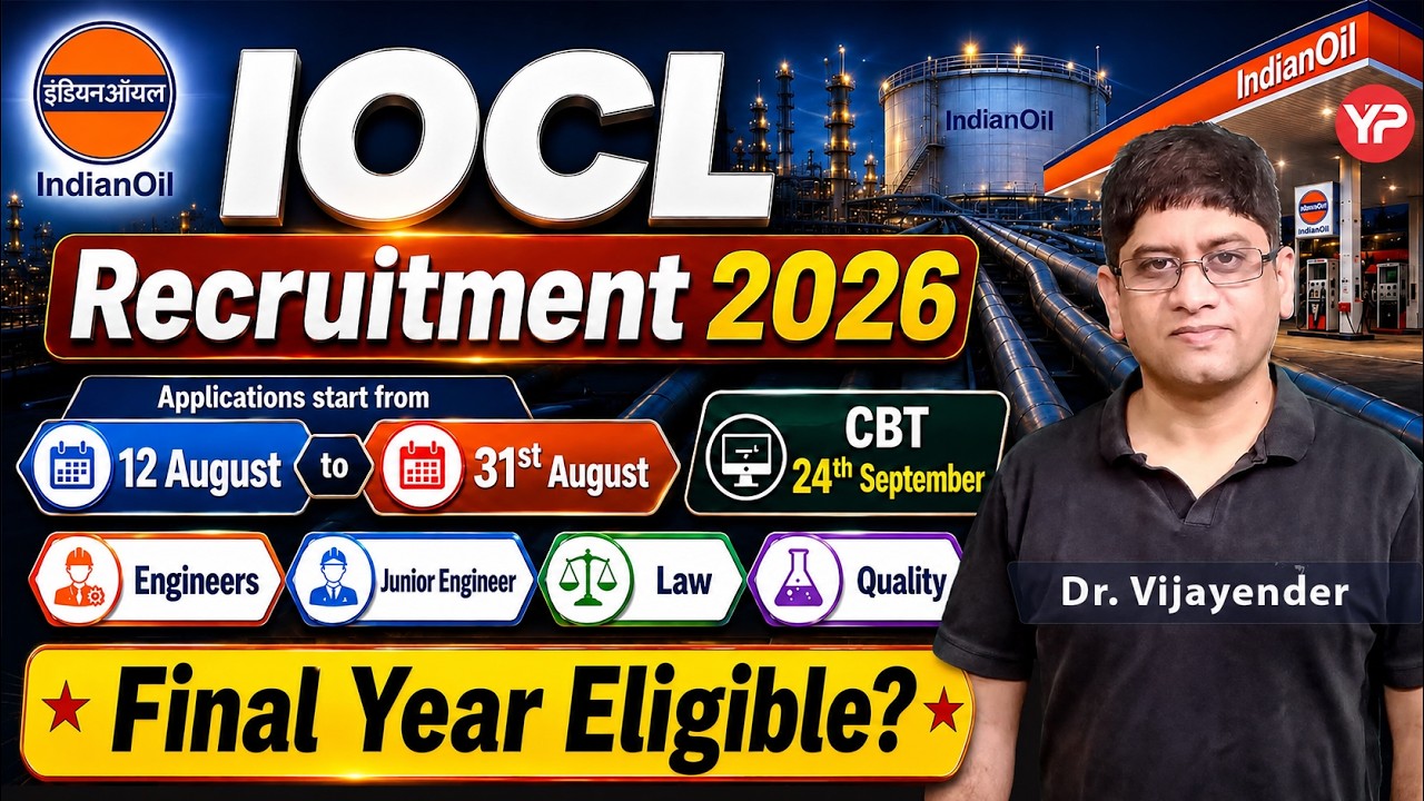 IOCL Recruitment 2026 Out | Officer & JE Vacancy | Exam Pattern & Selection Process
