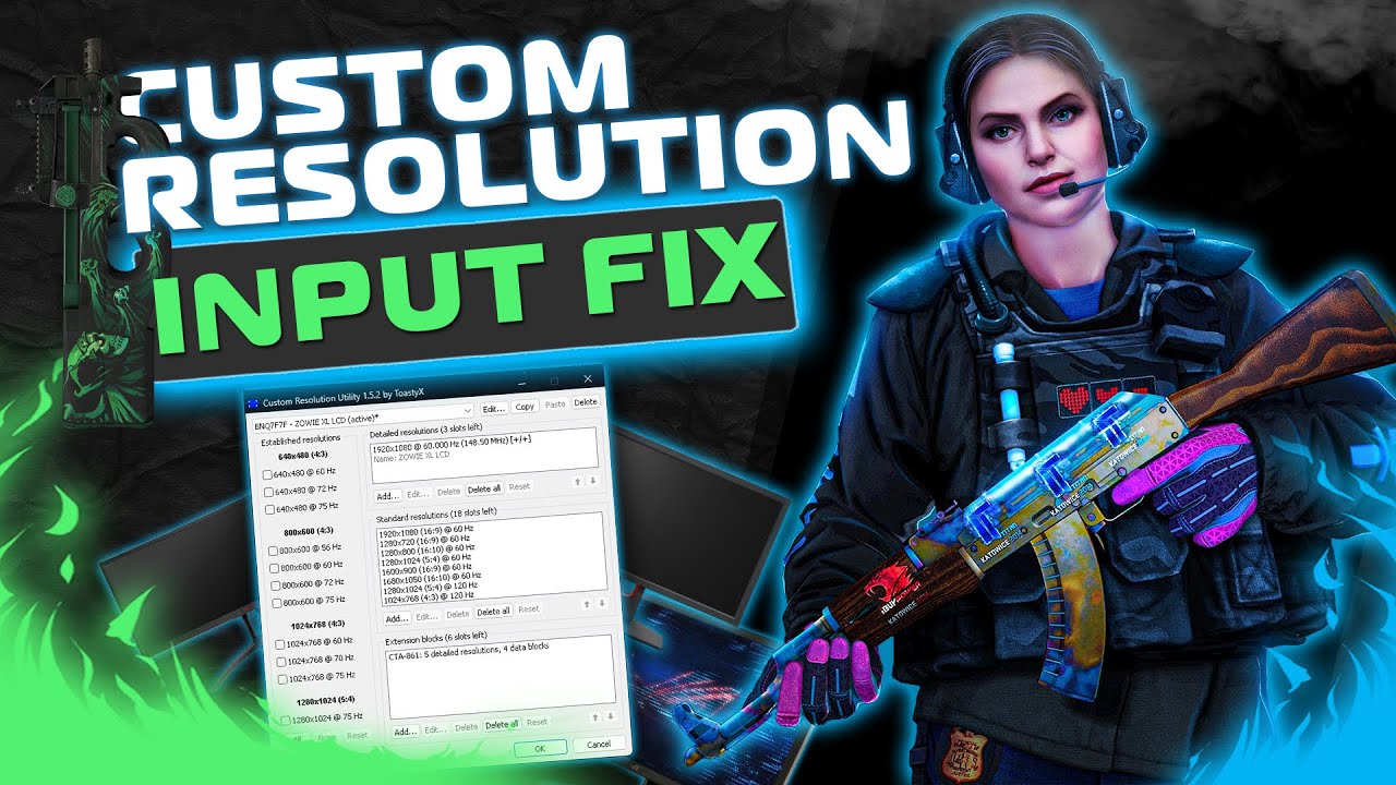 Custom Resolution - Input Fix - Display - Scaling - CS2