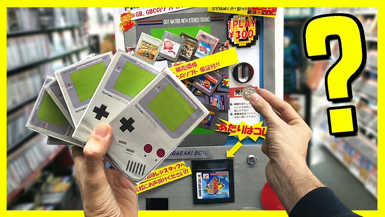 ¡COMPRÉ 10 CAJAS SORPRESA de GAME BOY en una MÁQUINA! | RETRO en JAPON
