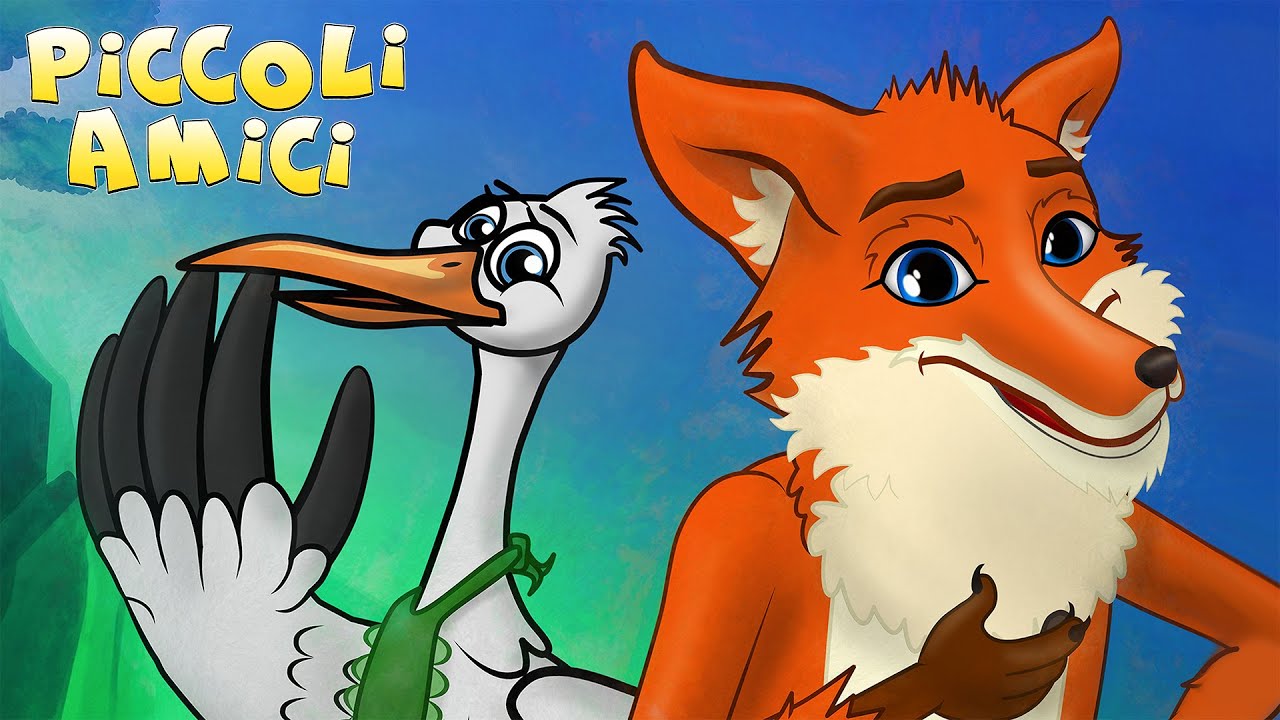 La volpe e la cicogna canzone | Canzoni per Bambini con Piccoli Amici
