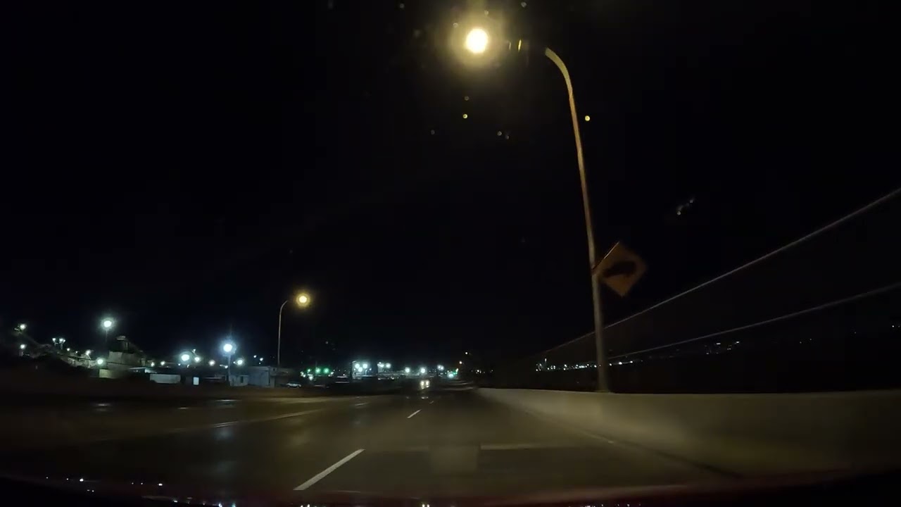 Night driving video 127