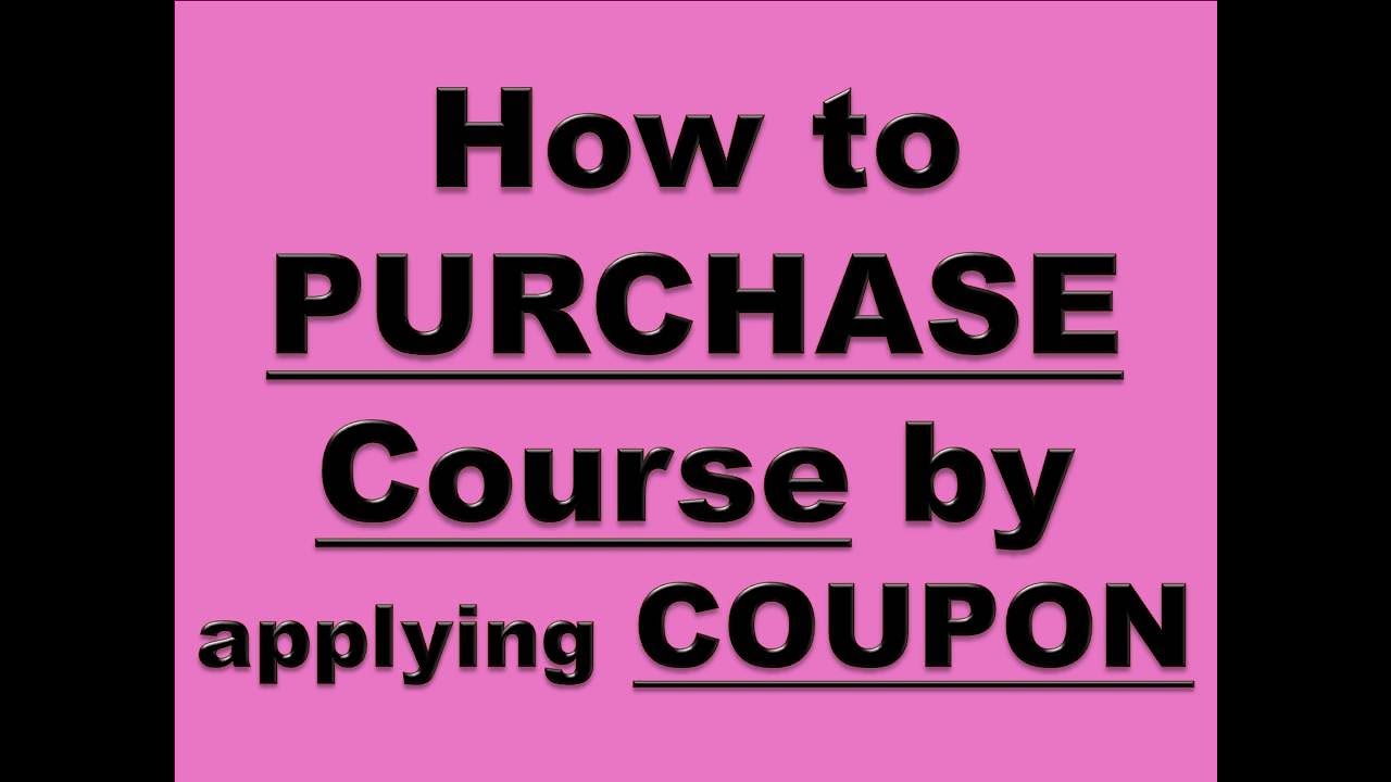 How to PURCHASE Course by applying COUPON | Diploma | Namm Diploma