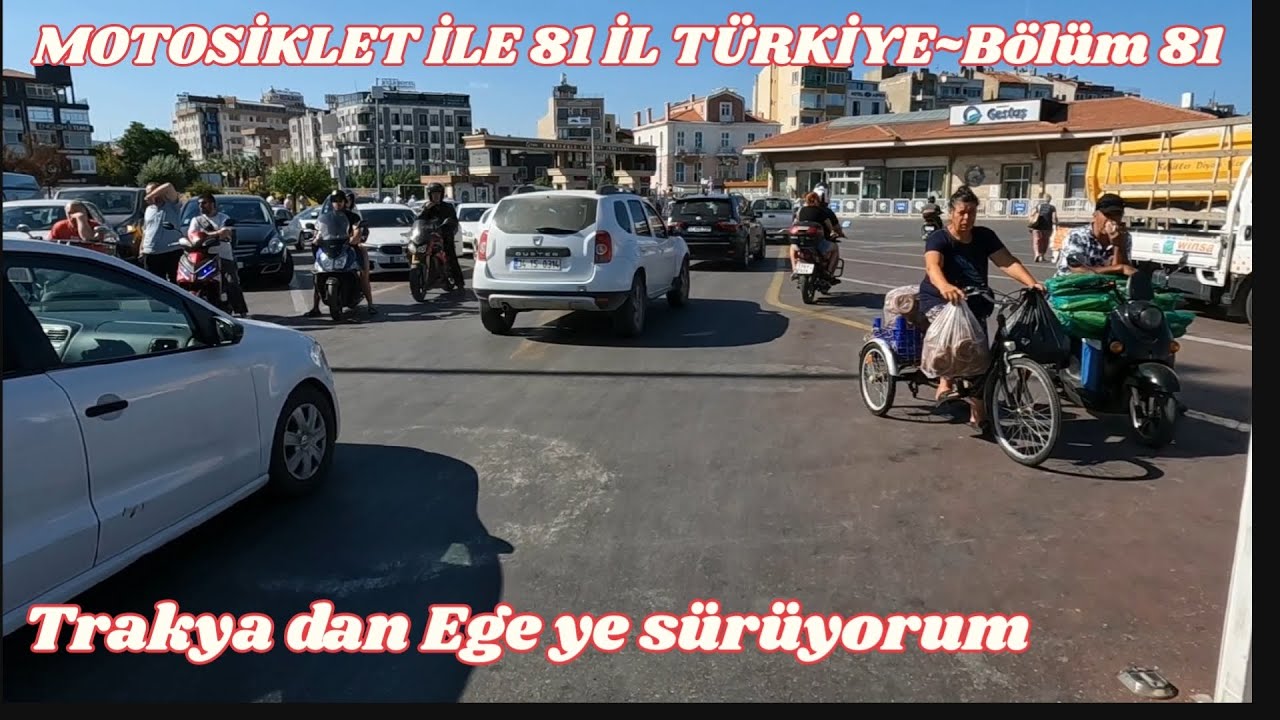 Trakya dan Ege ye sürüyorum.Motosiklet ile Türkiye Gezisi Bölüm 81