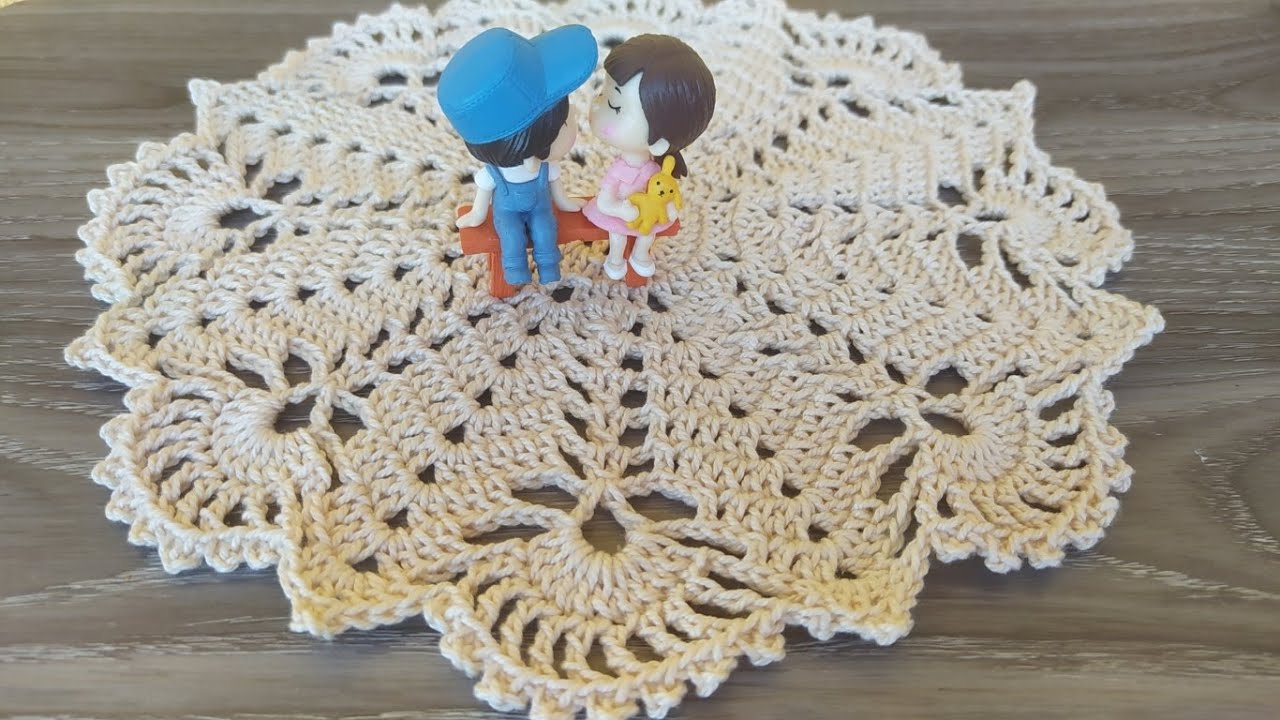Centrino Uncinetto Tutorial 💝 Crochet Doily  🌷 Centro de Mesa Crochet 💐💕