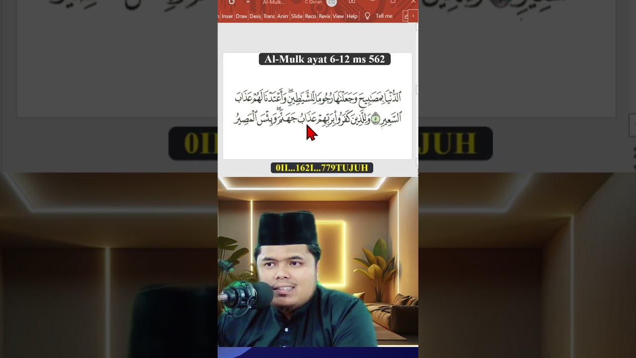 Cepat Quran Ustaz Zul Apandi Surah Al-Mulk ayat 6-12 ms 562