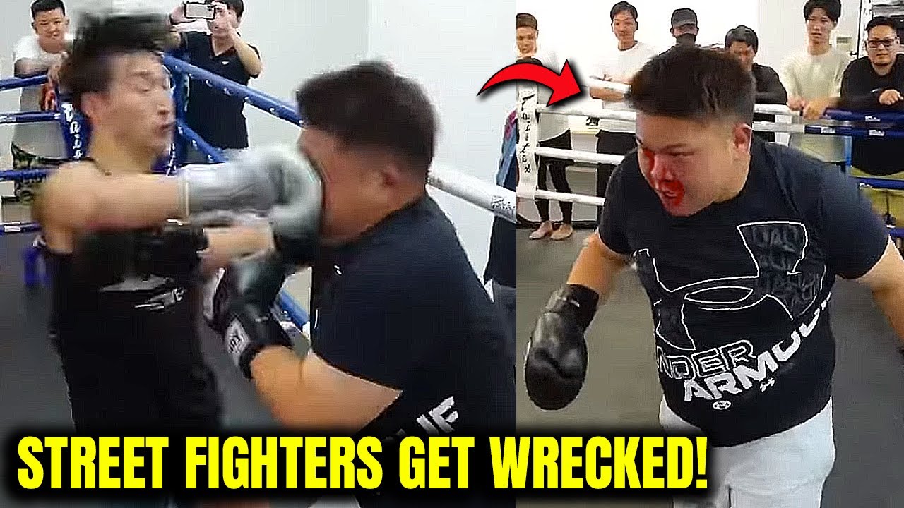 Fake Tough Guys Challenge Pro Japanese Kickboxer & GET DESTROYED!