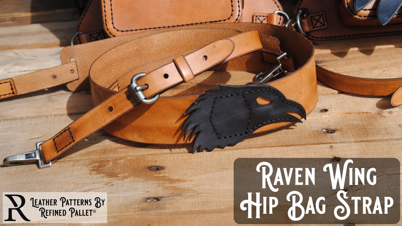 Leather Raven Wing Hip Bag Strap Tutorial by Refined Pallet®