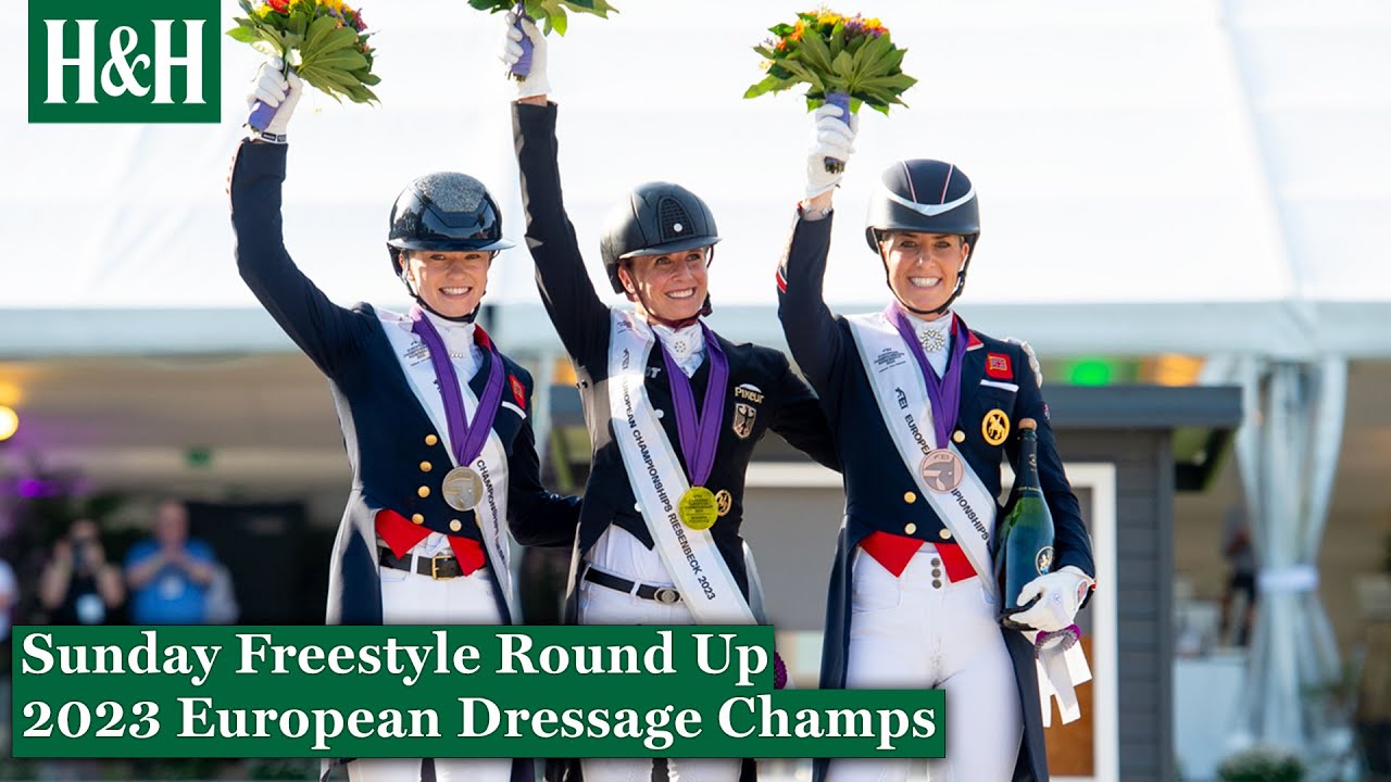 Records Smashed 🥈🥉 Fry & Dujardin On Podium In Electric Freestyle | European Dressage Championships