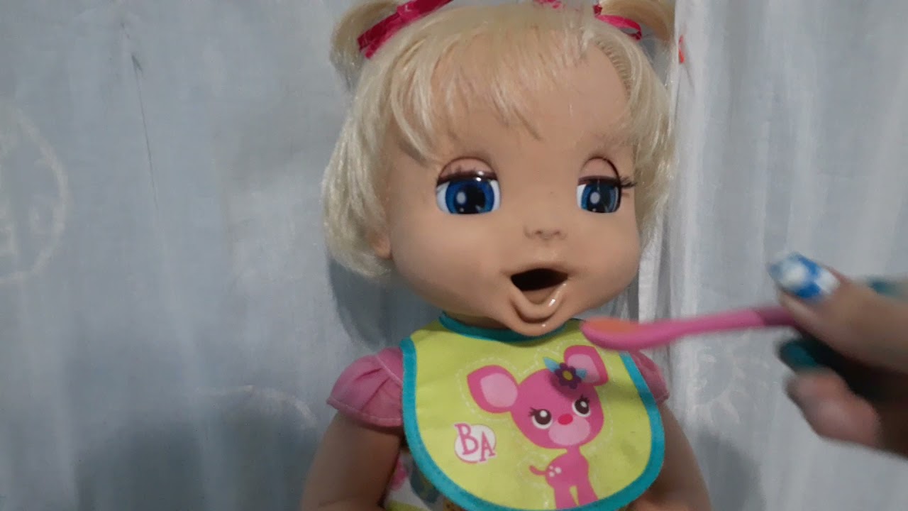 Dando Papinha para a Hazel,minha Baby Alive Linda Surpresa♡