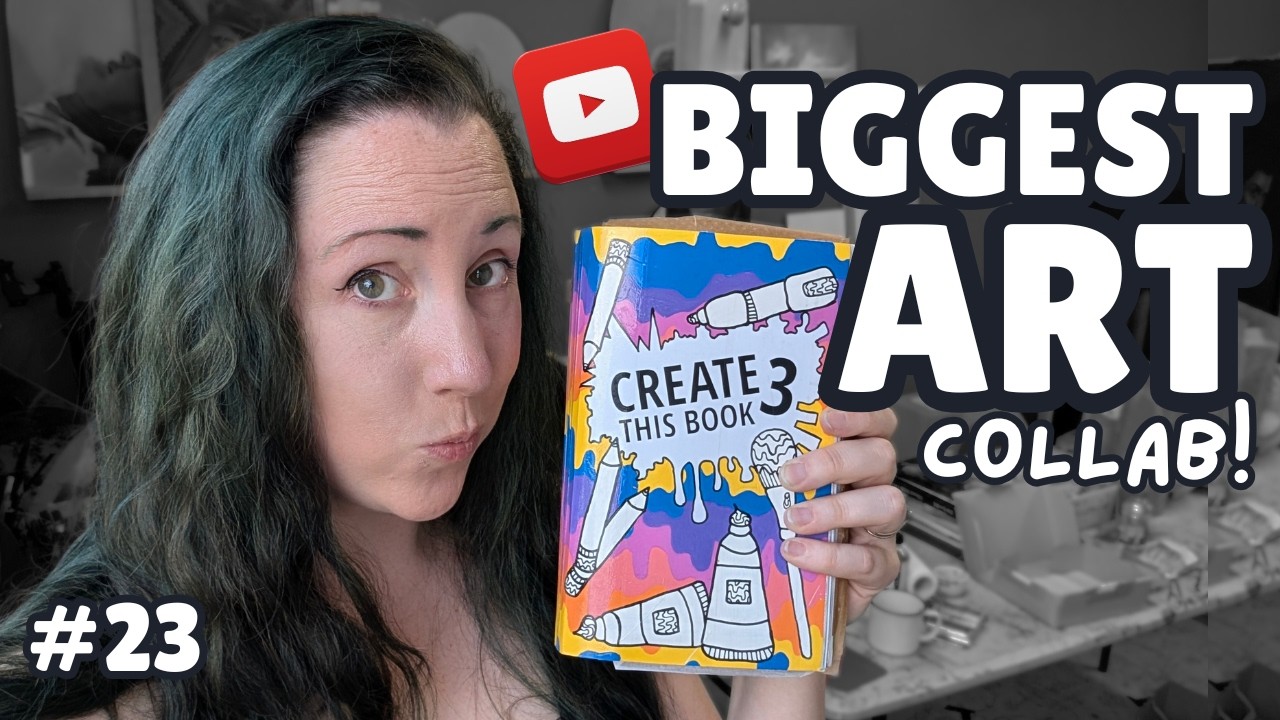 The Largest Art Collab on YouTube! My turn PAINTING for Create This Book 3