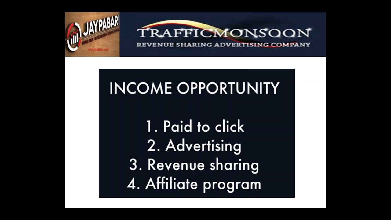 Traffic Monsoon Explained how to earn