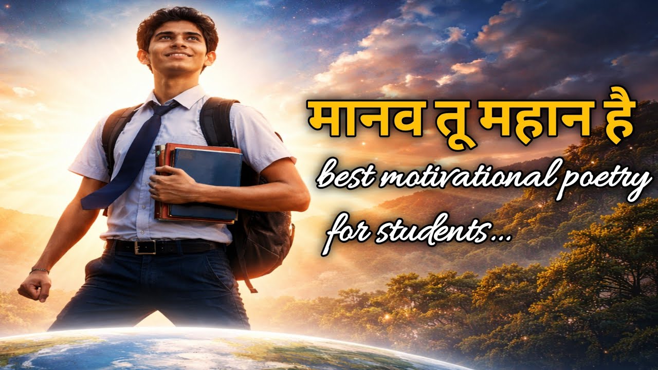 मानव तू महान है | Motivational Anthem | Self Belief Poem in Hindi 🔥