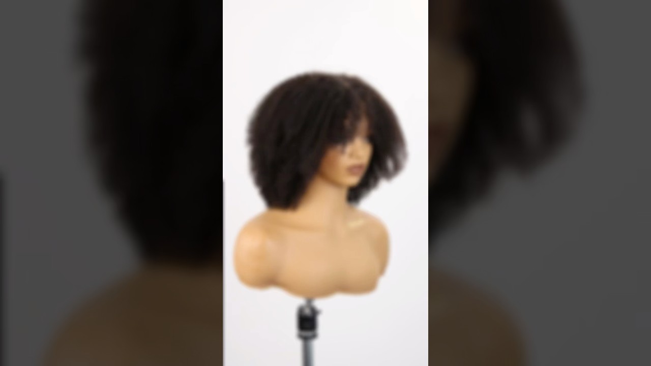Soft, full afro coily curls with a warm chestnut glow 🍂 