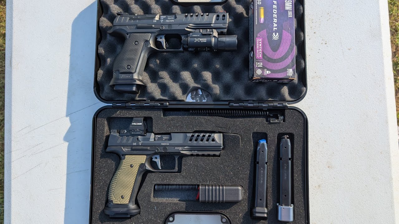 Walther PDP Match SF против Walther Q5 Match SF (бонусный участник для развлечения)