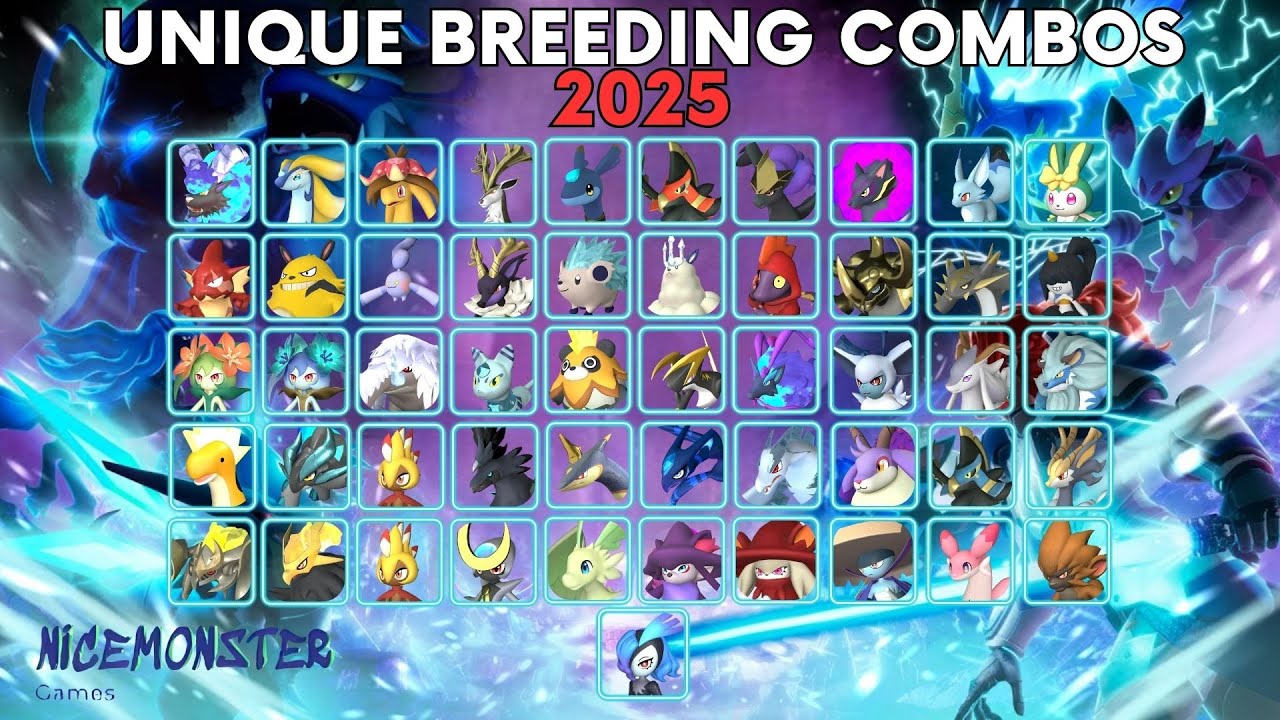 Unique breeding combos 2025  | Palworld FEYBREAK breeding combos