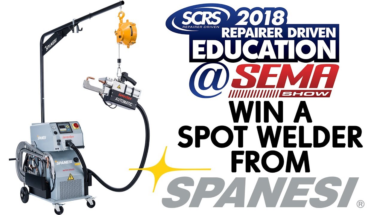 WIN A SPOT WELDER FROM SPANESI AMERICAS AT THE SCRS BOOTH AT SEMA!