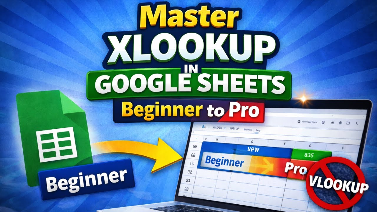 Master XLOOKUP in Google Sheets | Beginner to Pro