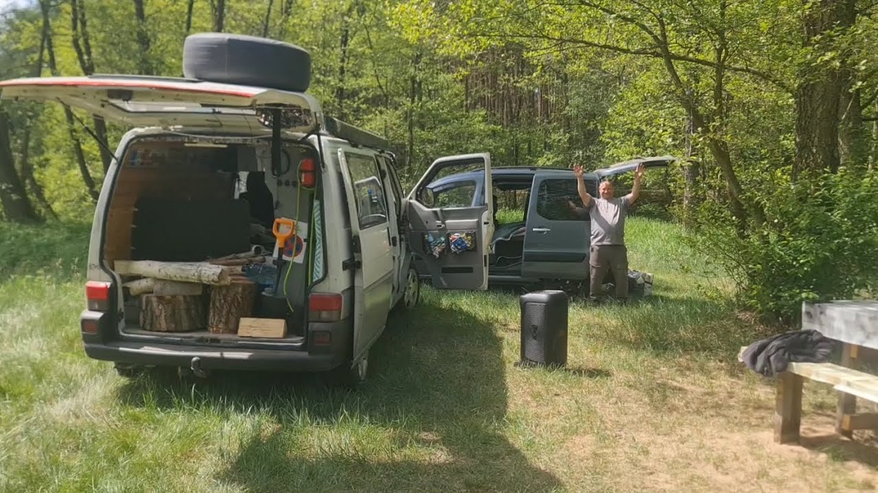Kolejny vanlife nad Wartą. Nowe zastosowanie dla wyciągarki z T4.
