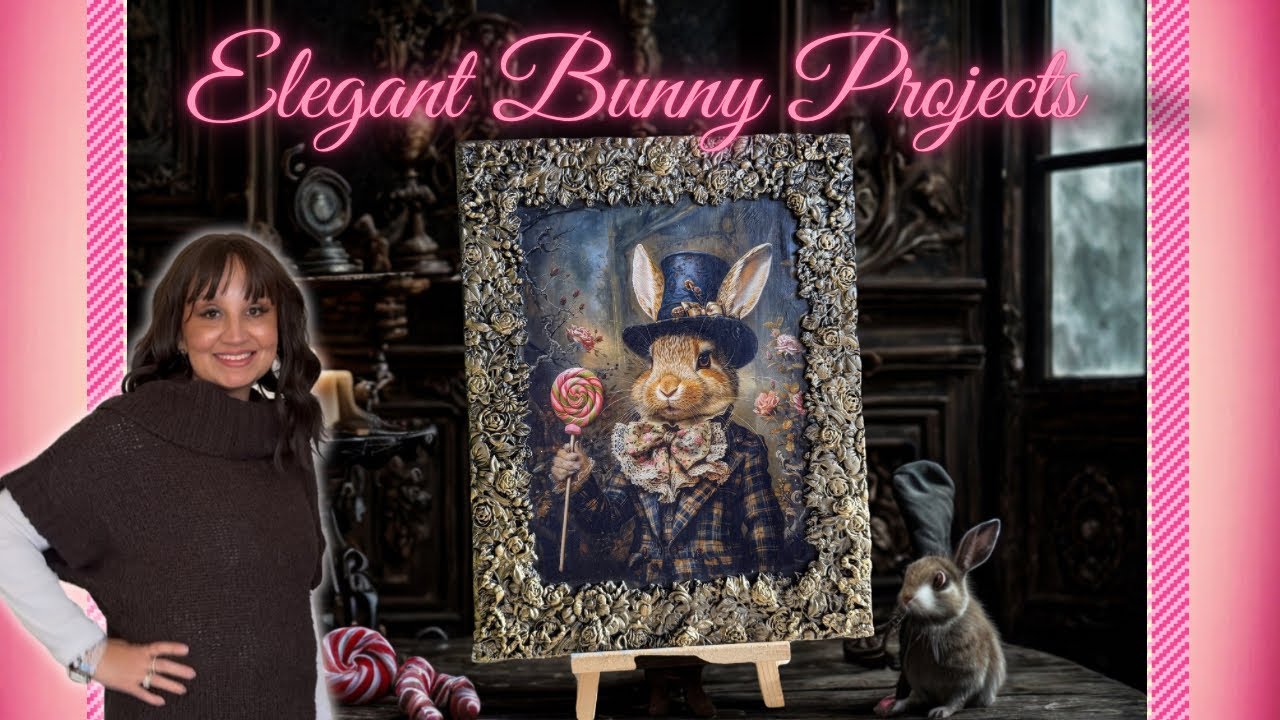 Vintage & Timeless Bunny Art | Les Lapin IOD Mould