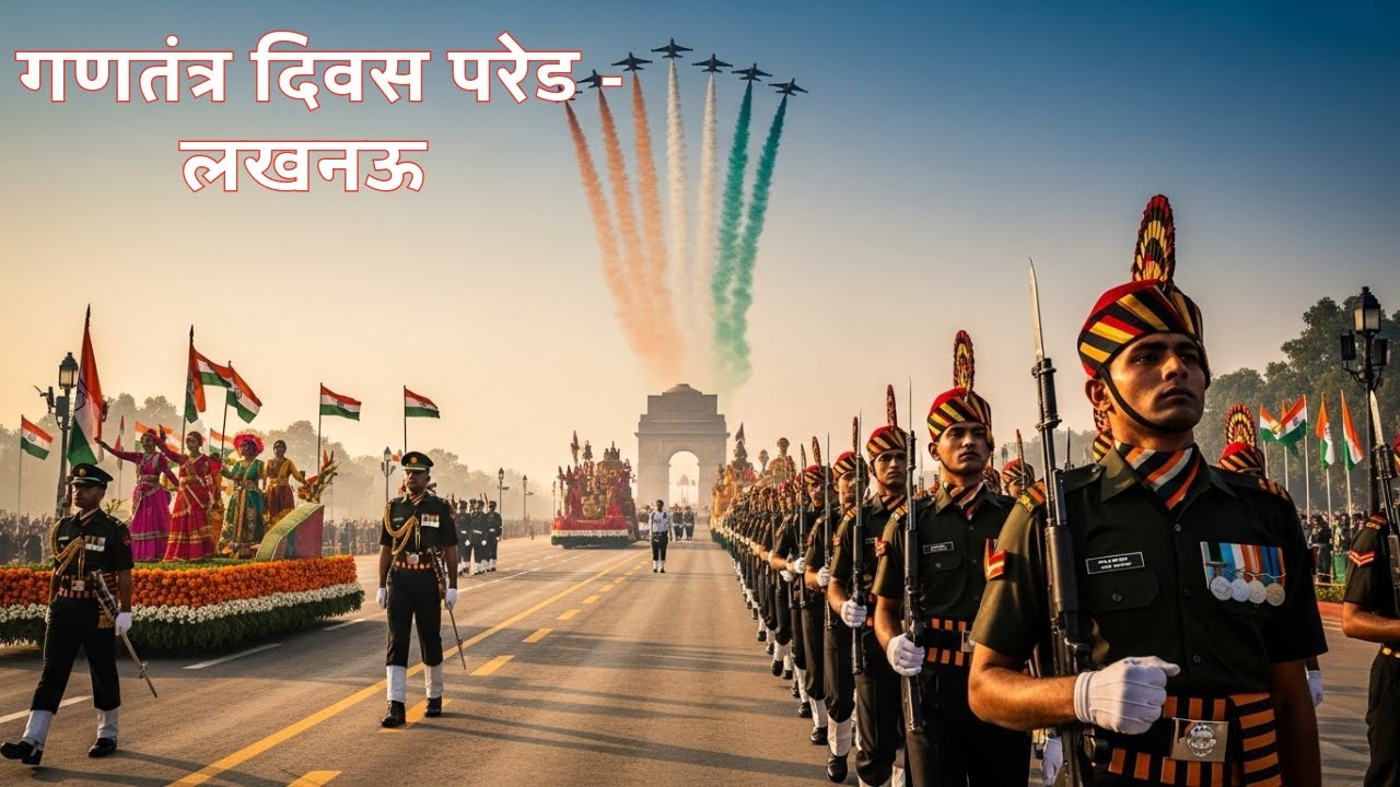 Republic Day Parade ll Hazratganj Lucknow ll