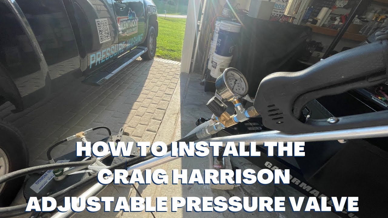 How to install the Craig Harrison adjustable pressure valve on your surface cleaner