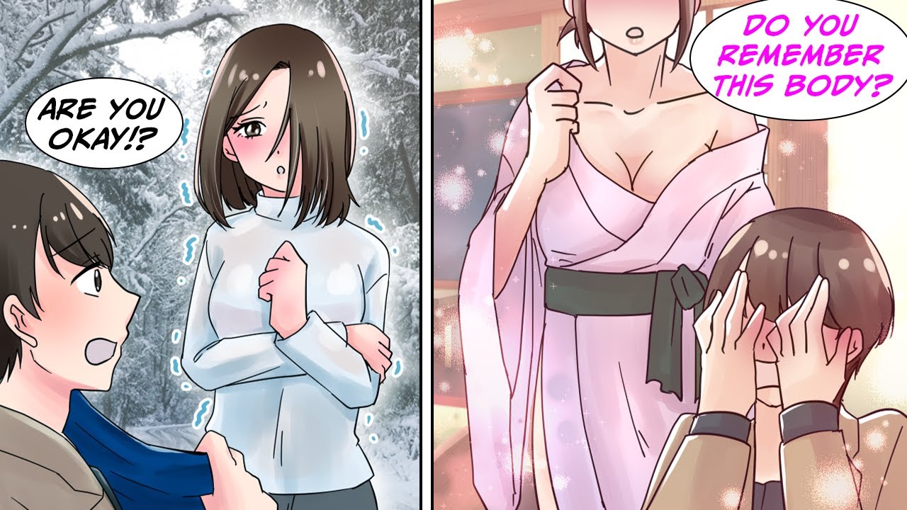 [Manga Dub] A sudden snow storm hit, and a girl was drenched, so I let her come to my hotel and...